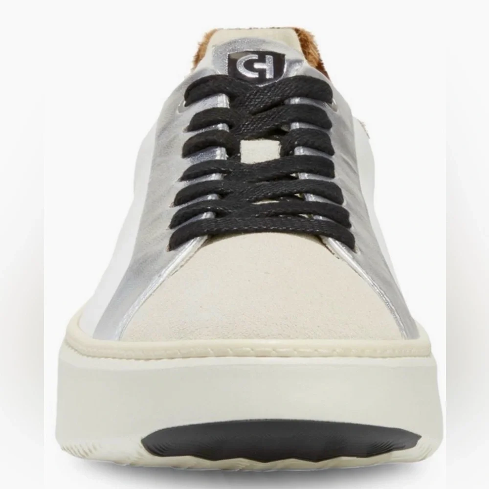 Cole Haan Grandpro Cloudfeel Topspin Leather & Faux Calf Hair Sneakers Size 11 M